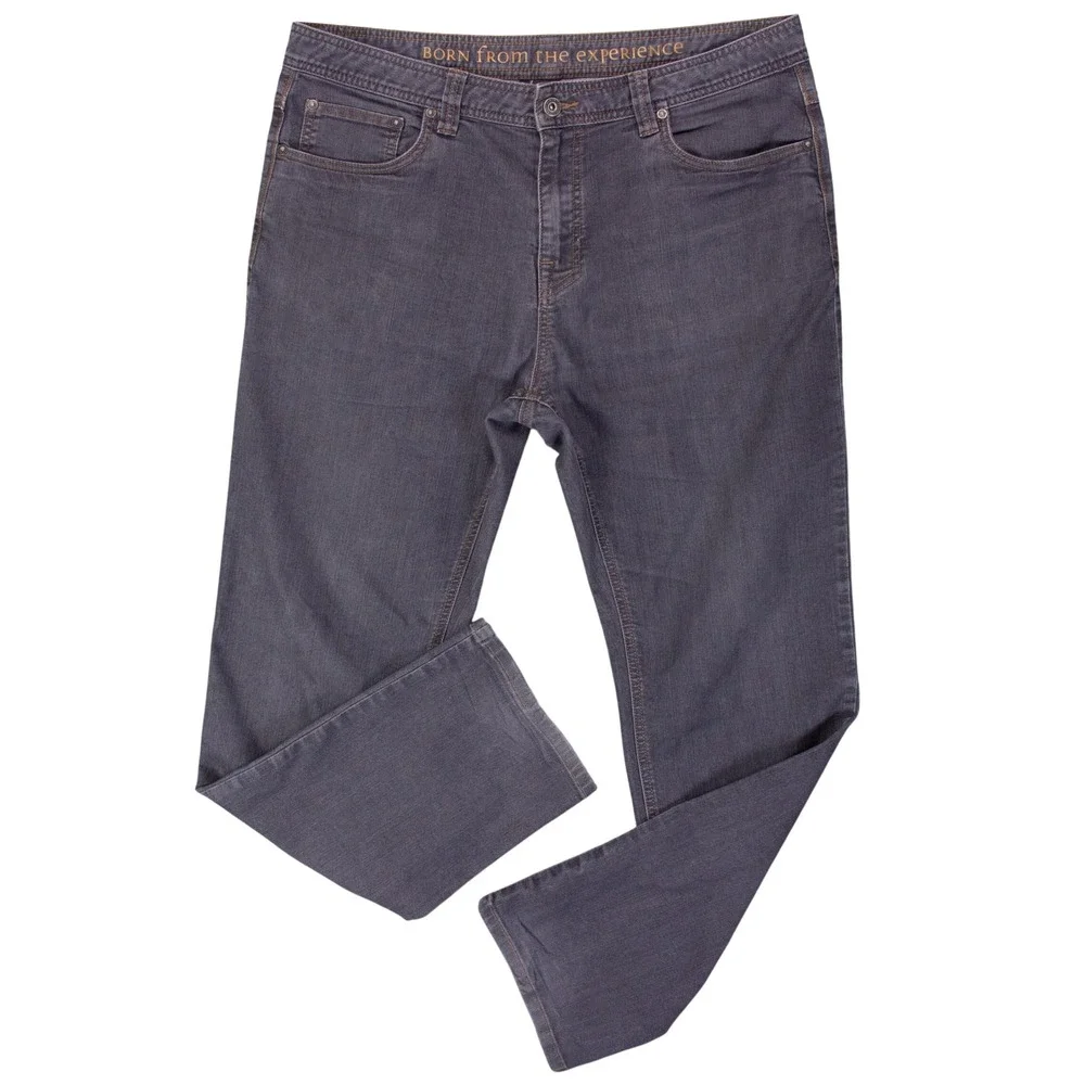 Prana Bridger Slim Fit Jeans Mens 36x32 Gray Organic Cotton Stretch M4BD32315